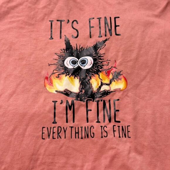 Dusty Rose Graphic Tee Size Medium - Picture 2 of 5